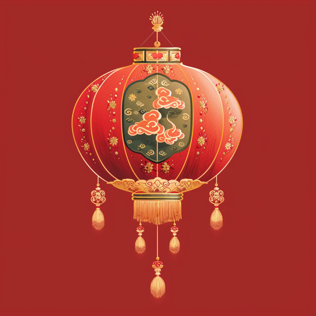 精美中国风春节灯笼宣传物料设计图