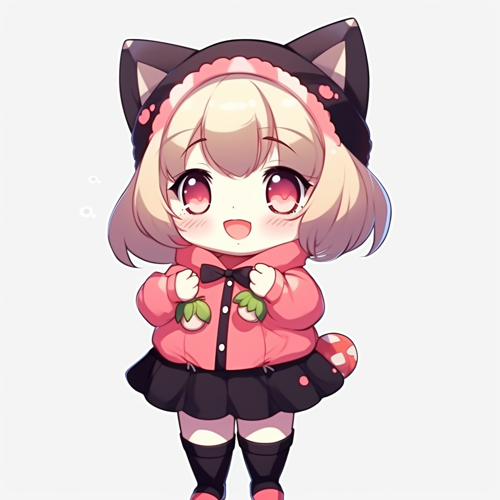 可爱猫耳少女形象壁纸