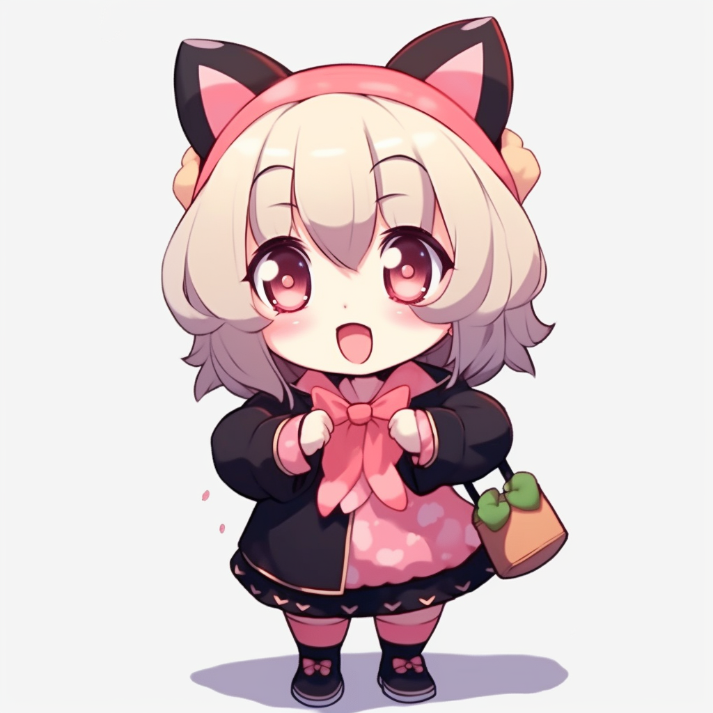 可爱猫耳女孩形象手机电脑壁纸
