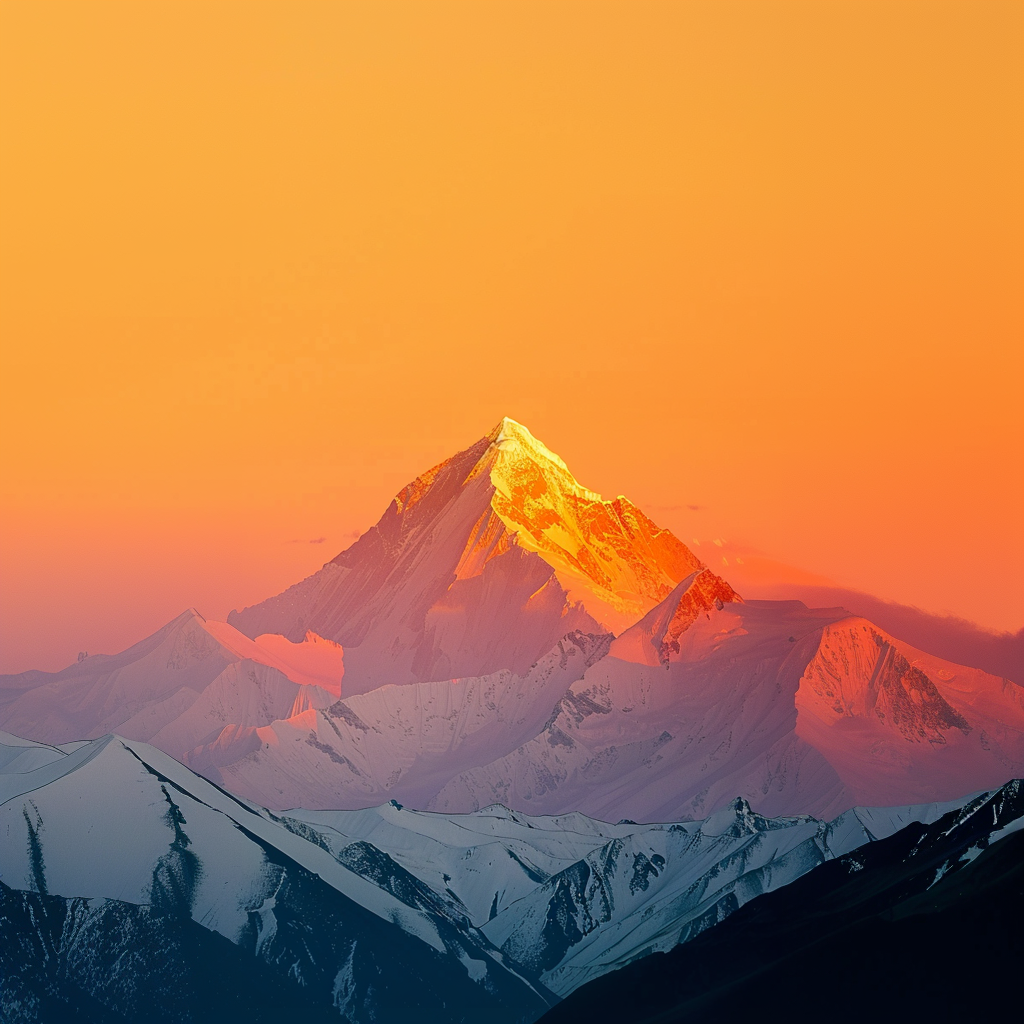 壮丽雪山风景图自然之美壁纸