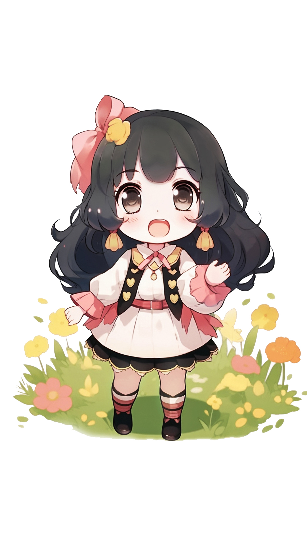 可爱少女形象壁纸节日宣传