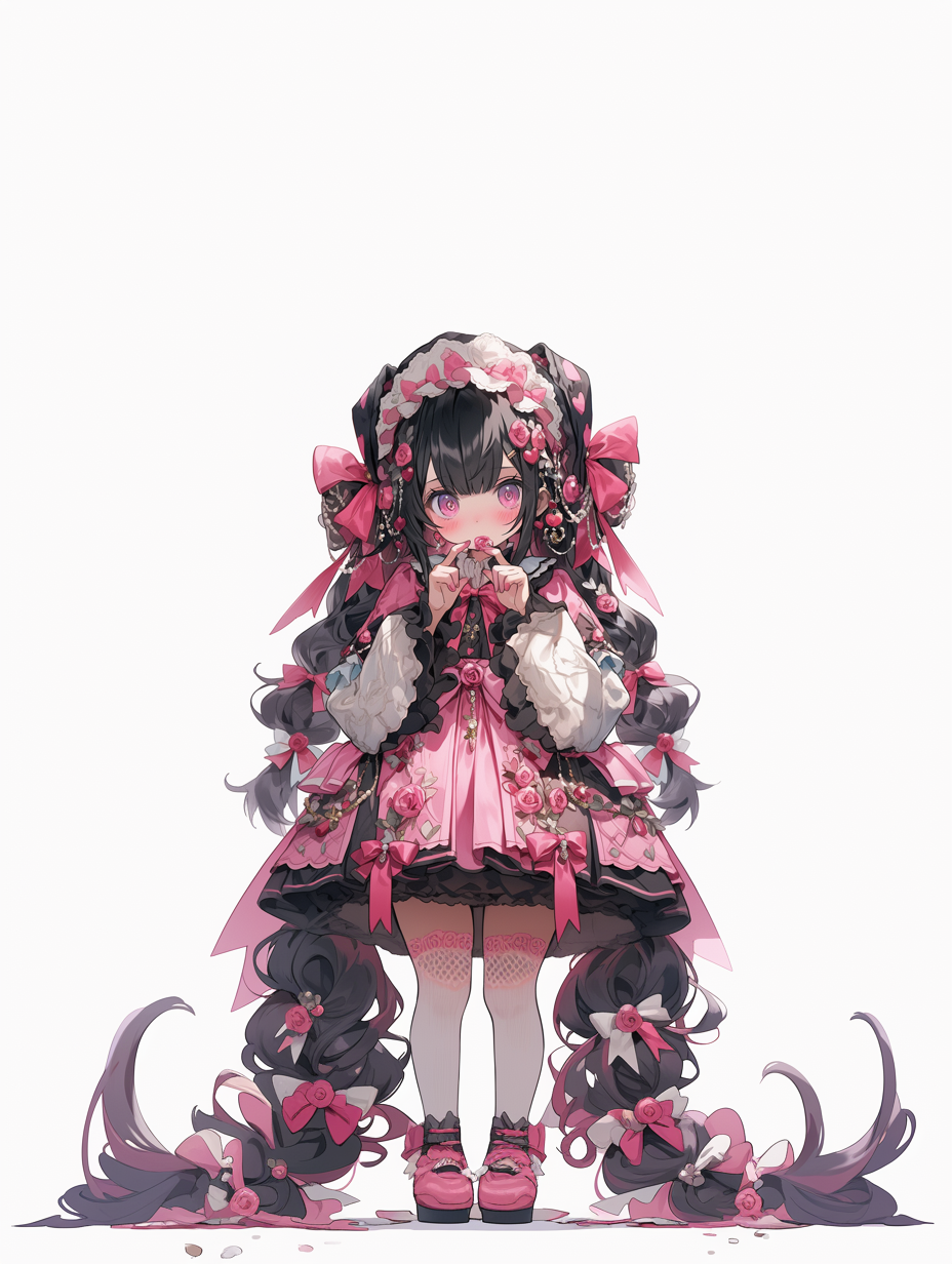 可爱洛丽塔风格少女形象壁纸素材
