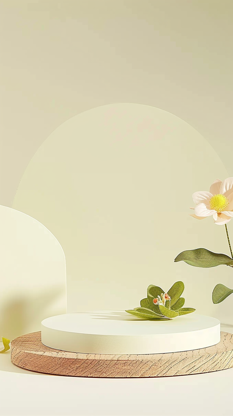 简约风白色系展示台