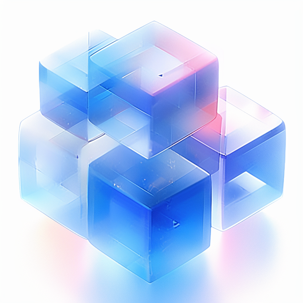 科技感十足的3D立体几何背景图