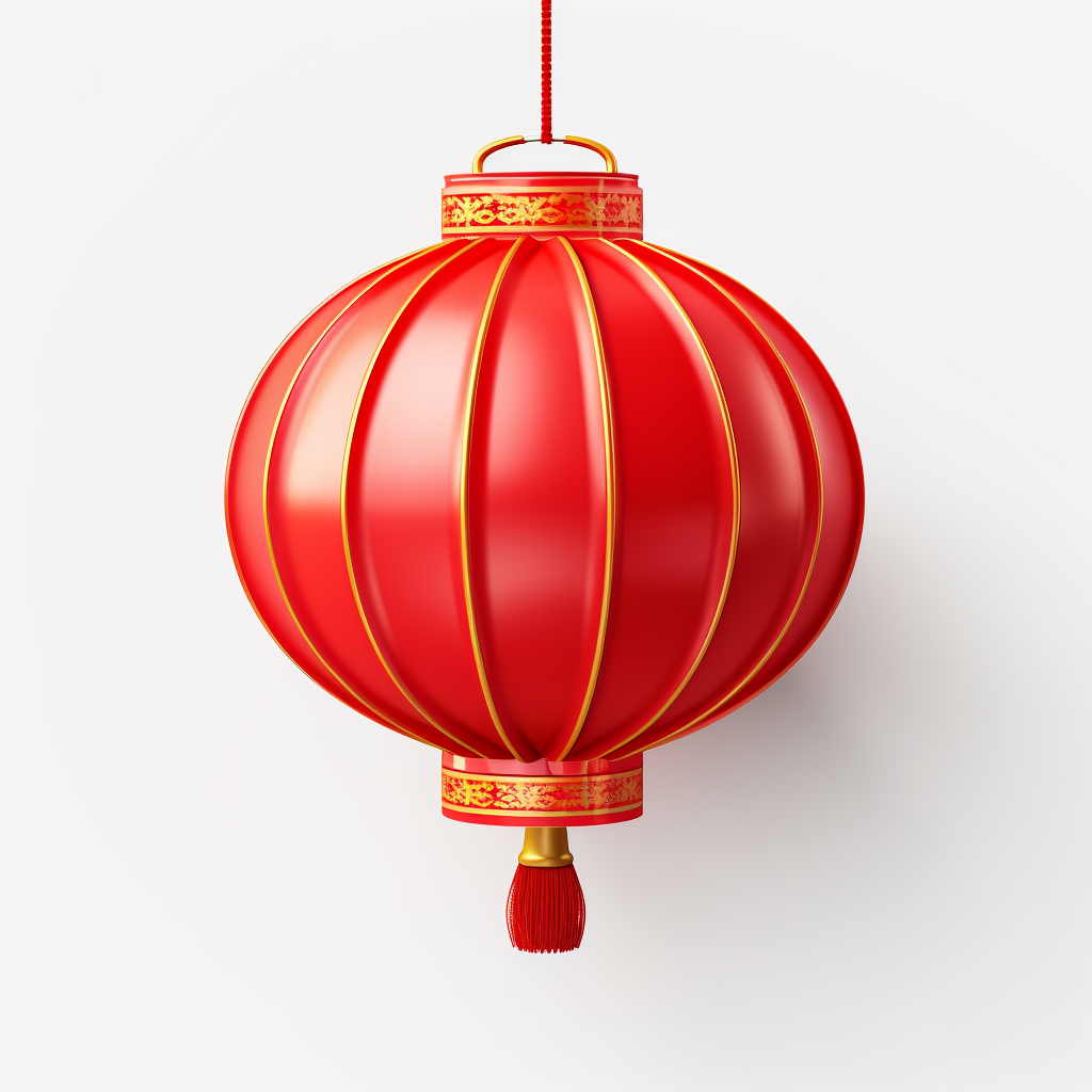 喜庆红色中式灯笼 传统节日宣传物料