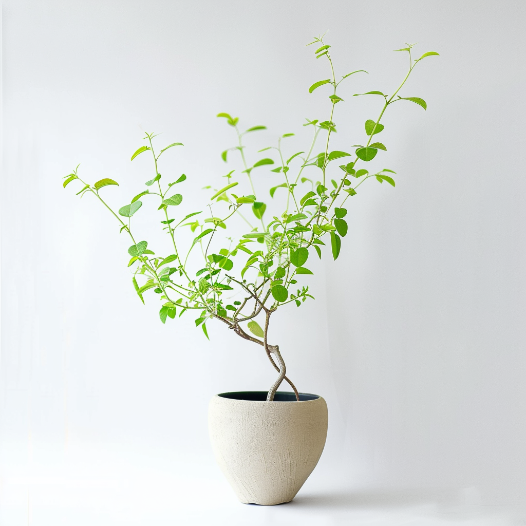 清新简约风绿植盆栽室内空间