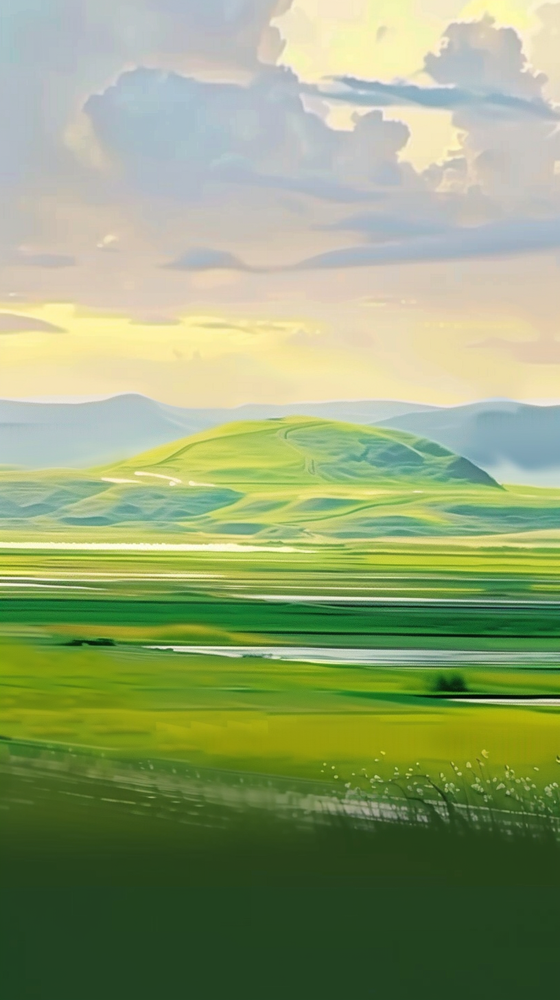 草原风光壁纸赏绿意盎然美景