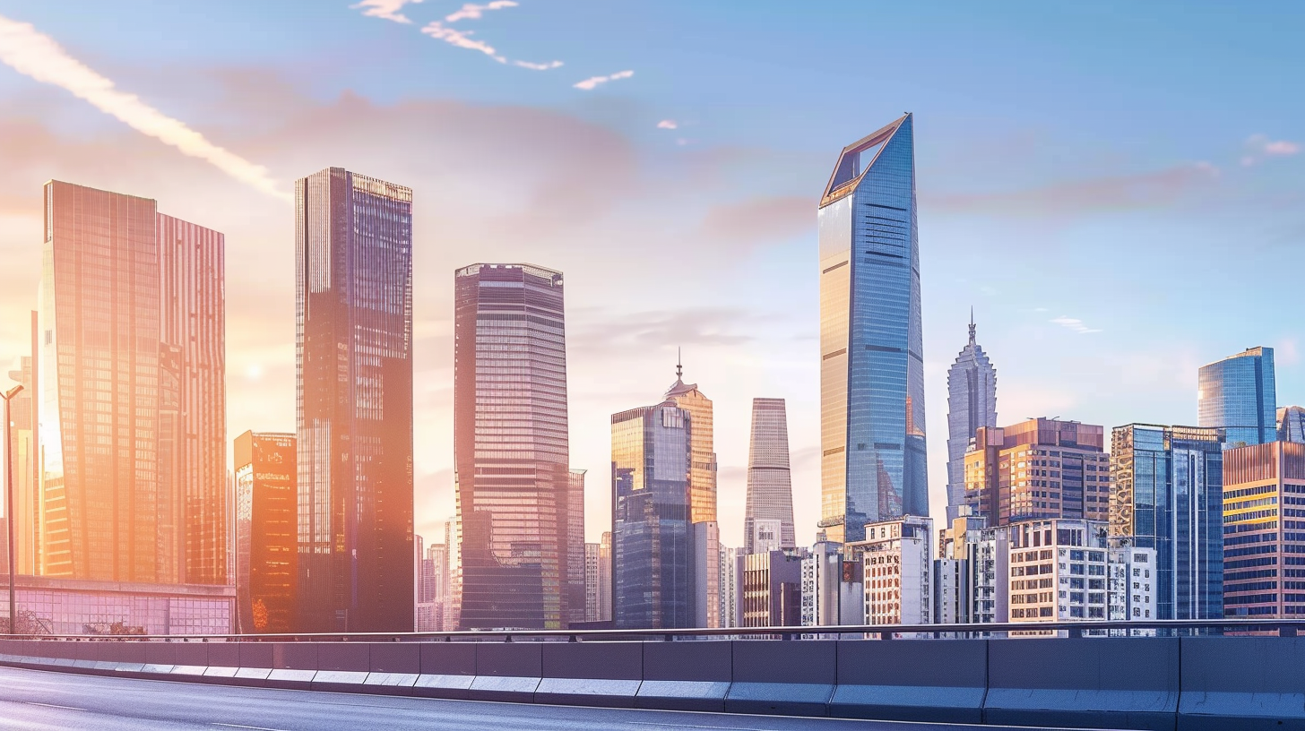 城市地标建筑景观图高端商务风范