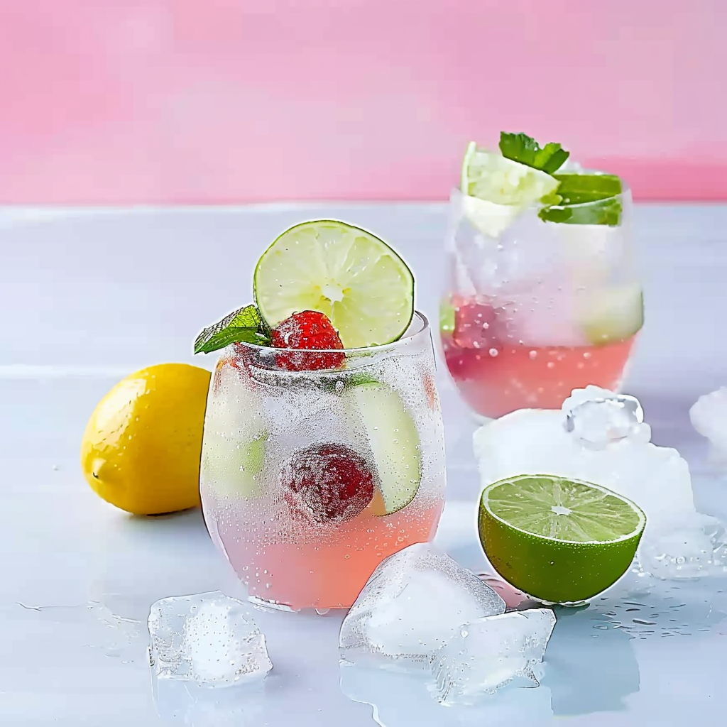 清新饮品配水果冰块夏日清凉