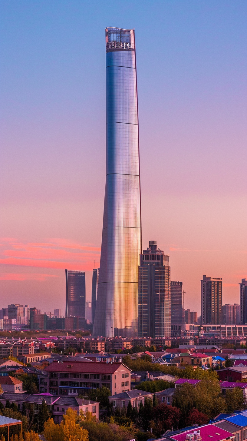 地标建筑城市魅力的时尚宣传图