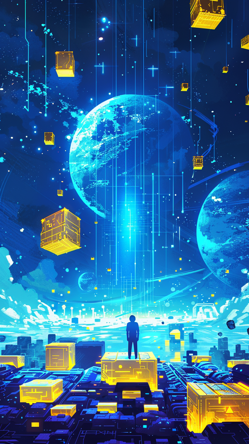 酷炫未来科技感壁纸展现梦幻宇宙