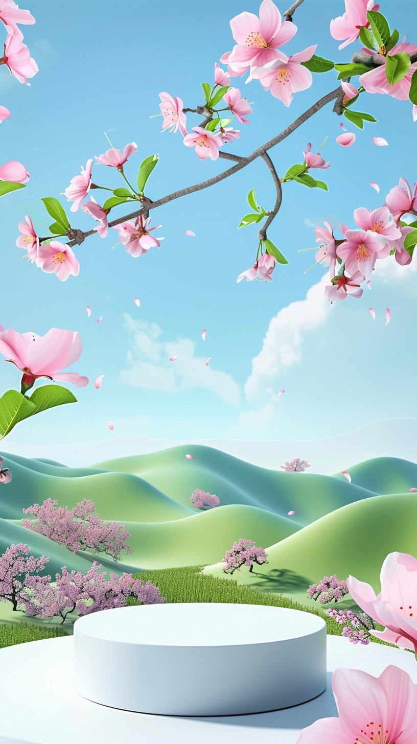 粉色樱花烂漫开 春日美景壁纸