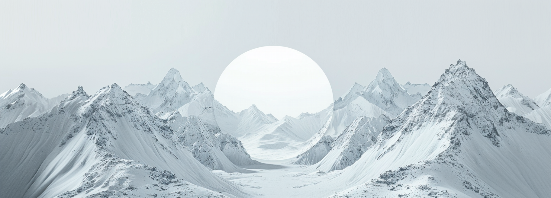 壮观雪山风景图壁纸欣赏