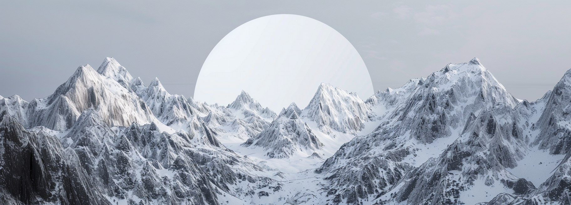 壮丽雪山风景图美景