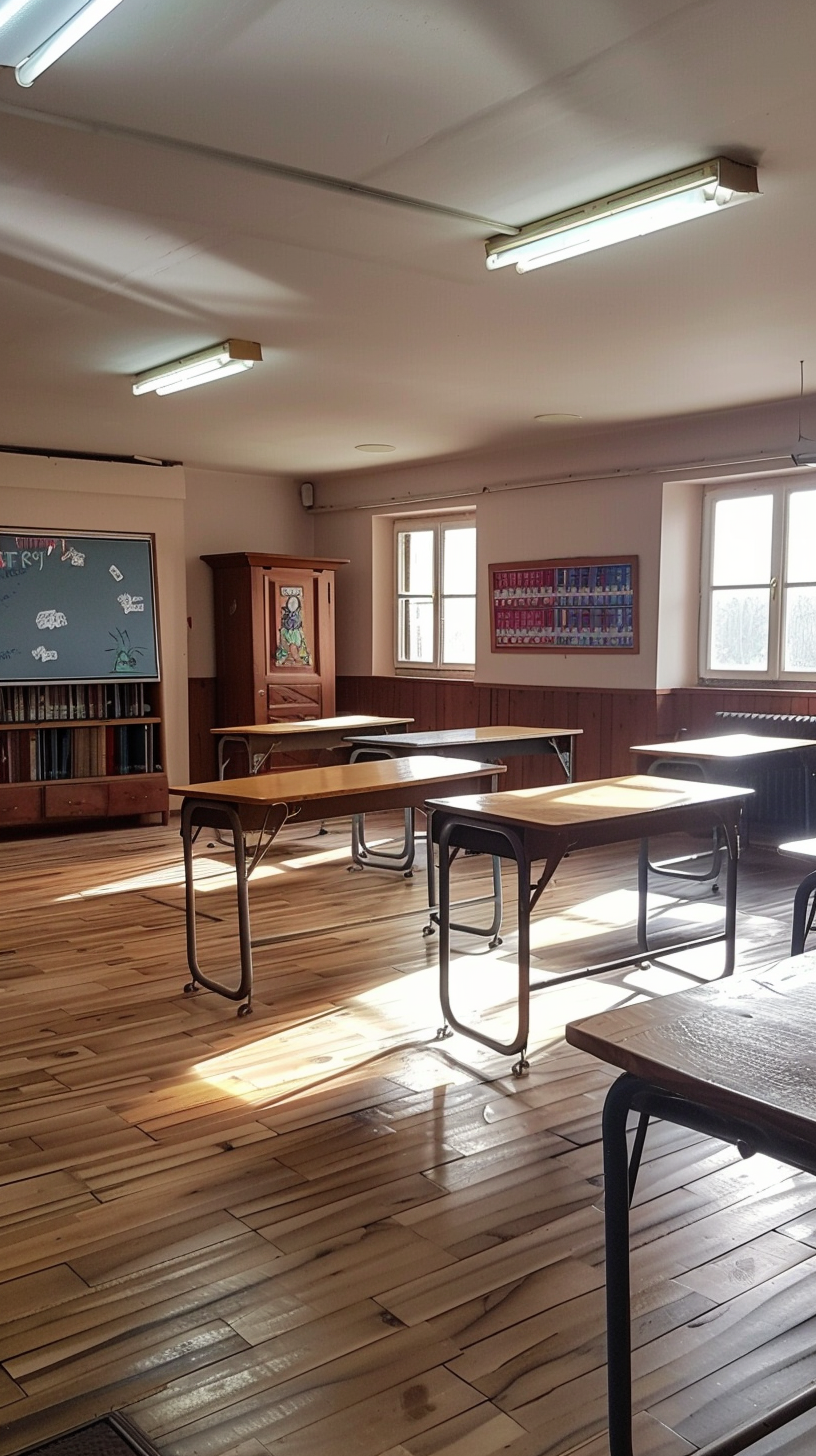 明亮教室环境 教学场景宣传物料