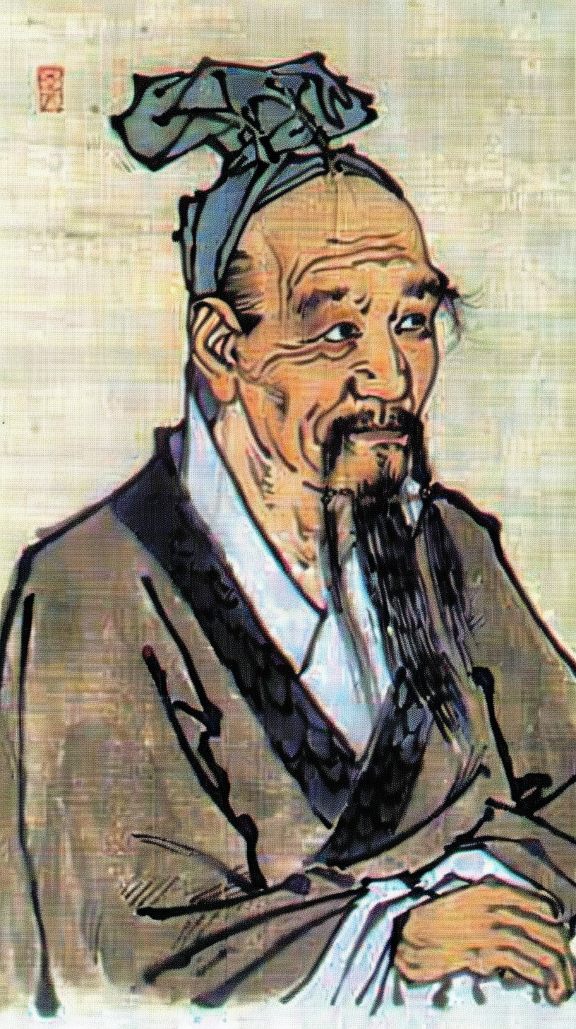 古装人物画像水墨中国风韵味