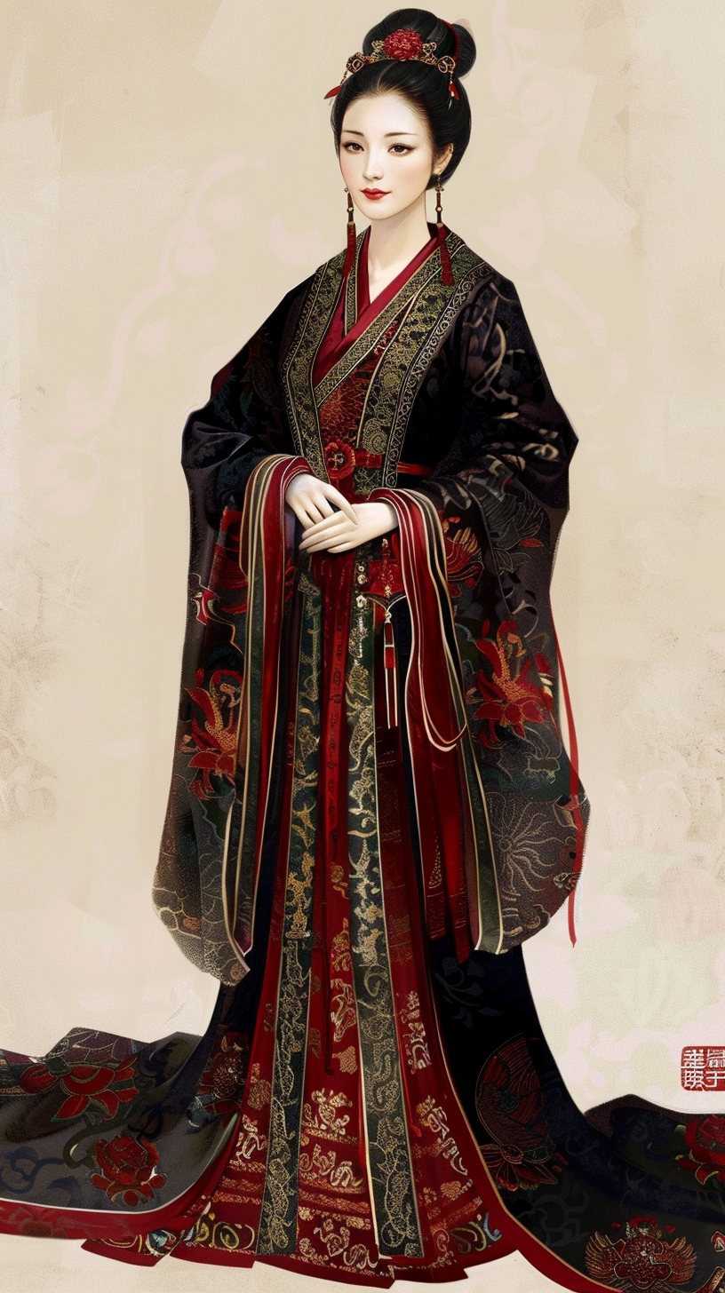 古装人物华丽服饰中国风魅力