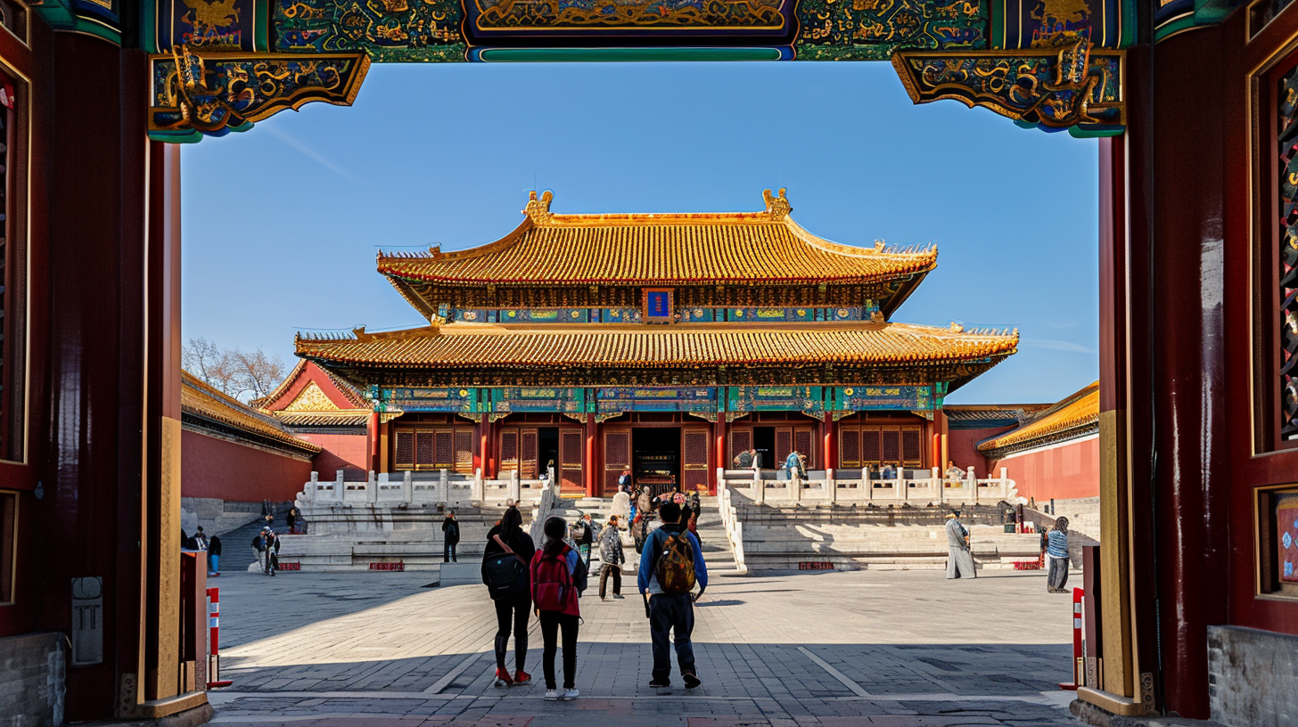 古色古香的故宫古建筑的经典代表