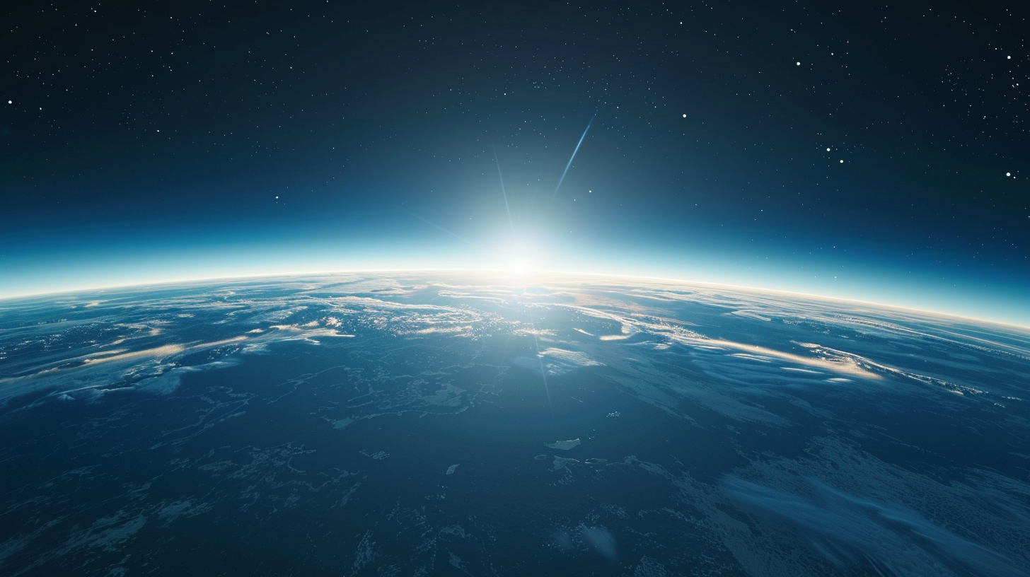浩瀚宇宙下的地球景观壁纸震撼视觉