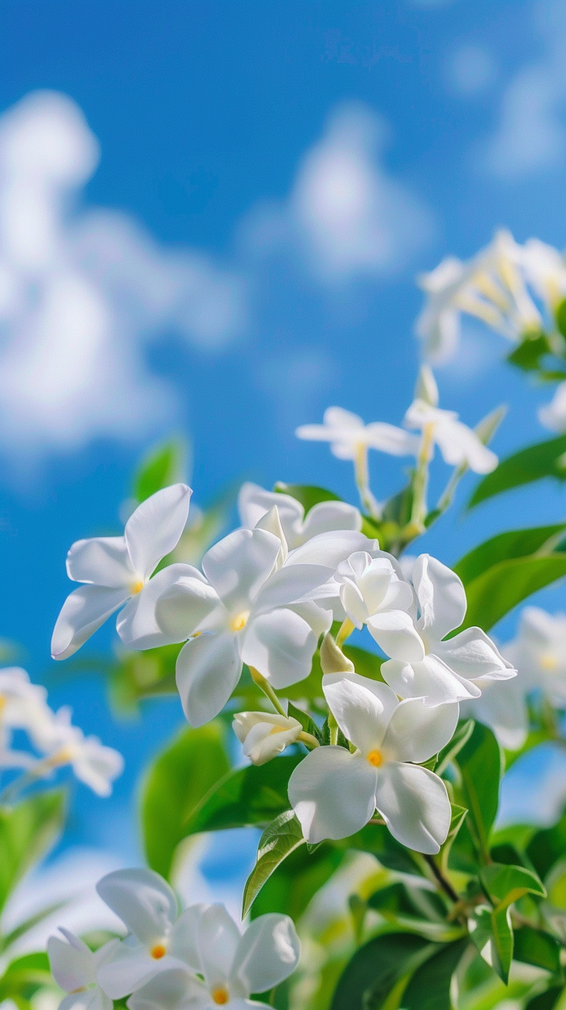 清新白花朵壁纸自然