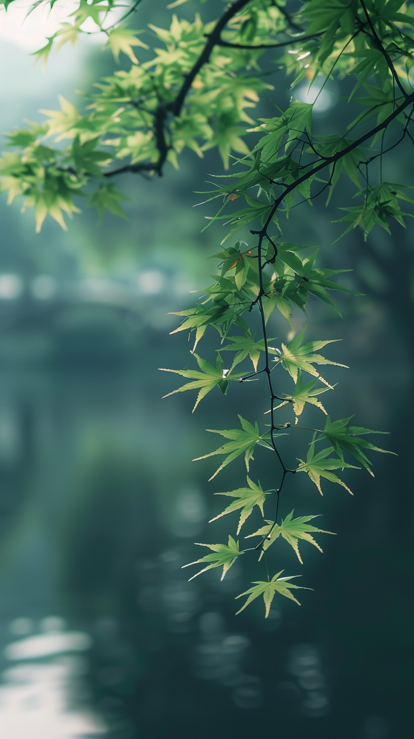 清新绿叶壁纸自然生机之美