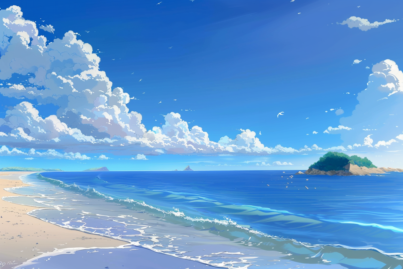 美丽海边风景壁纸感受清新海洋