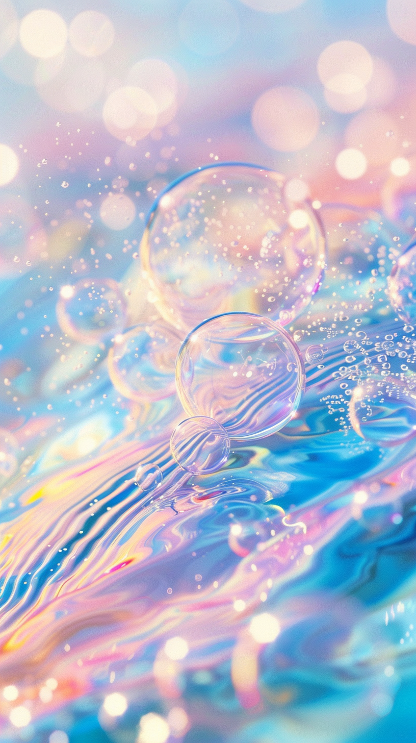 梦幻多彩泡泡纹理