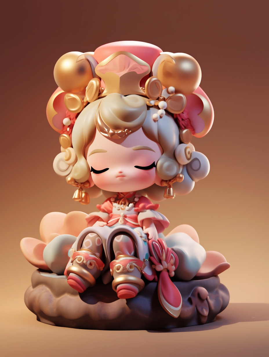 可爱古装人物3D玩偶