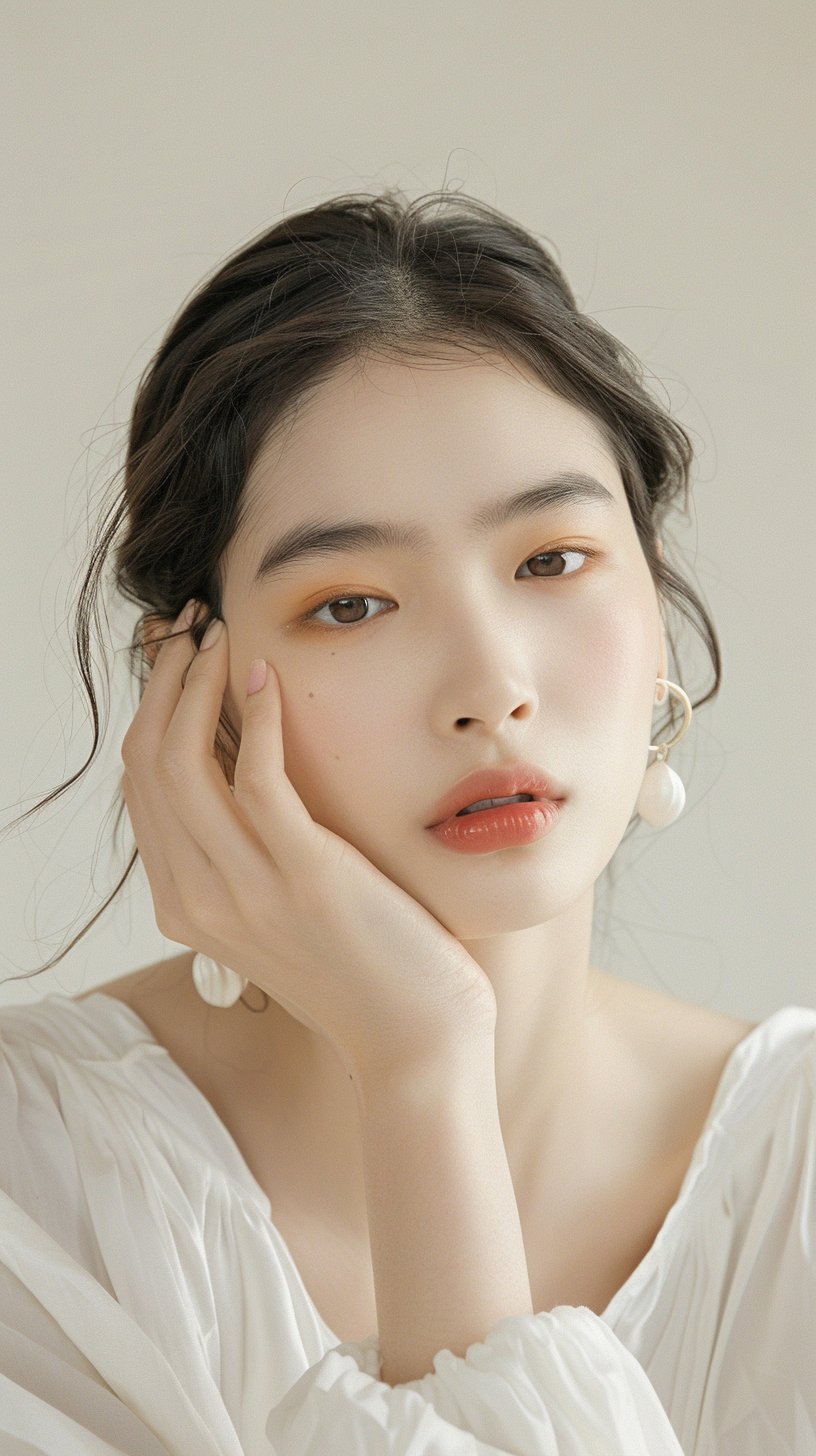 优雅女子时尚写真壁纸的美照