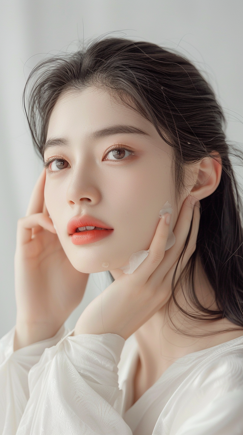 白衣女子优雅出镜壁纸