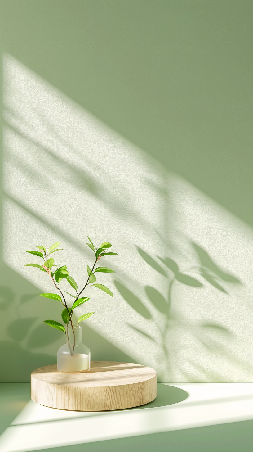 清新绿植桌面摆件
