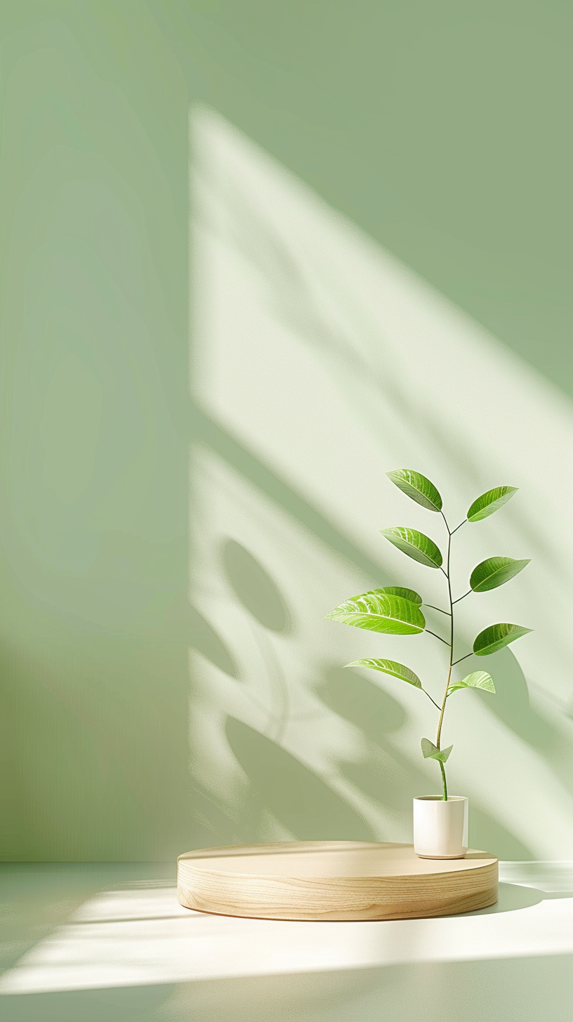 清新绿植盆栽装饰图