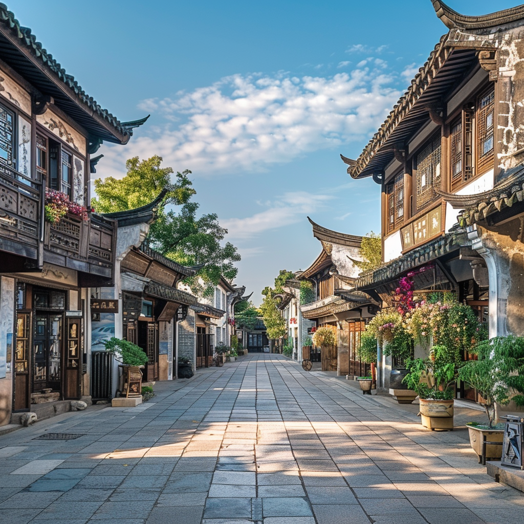古色古香古建筑街景