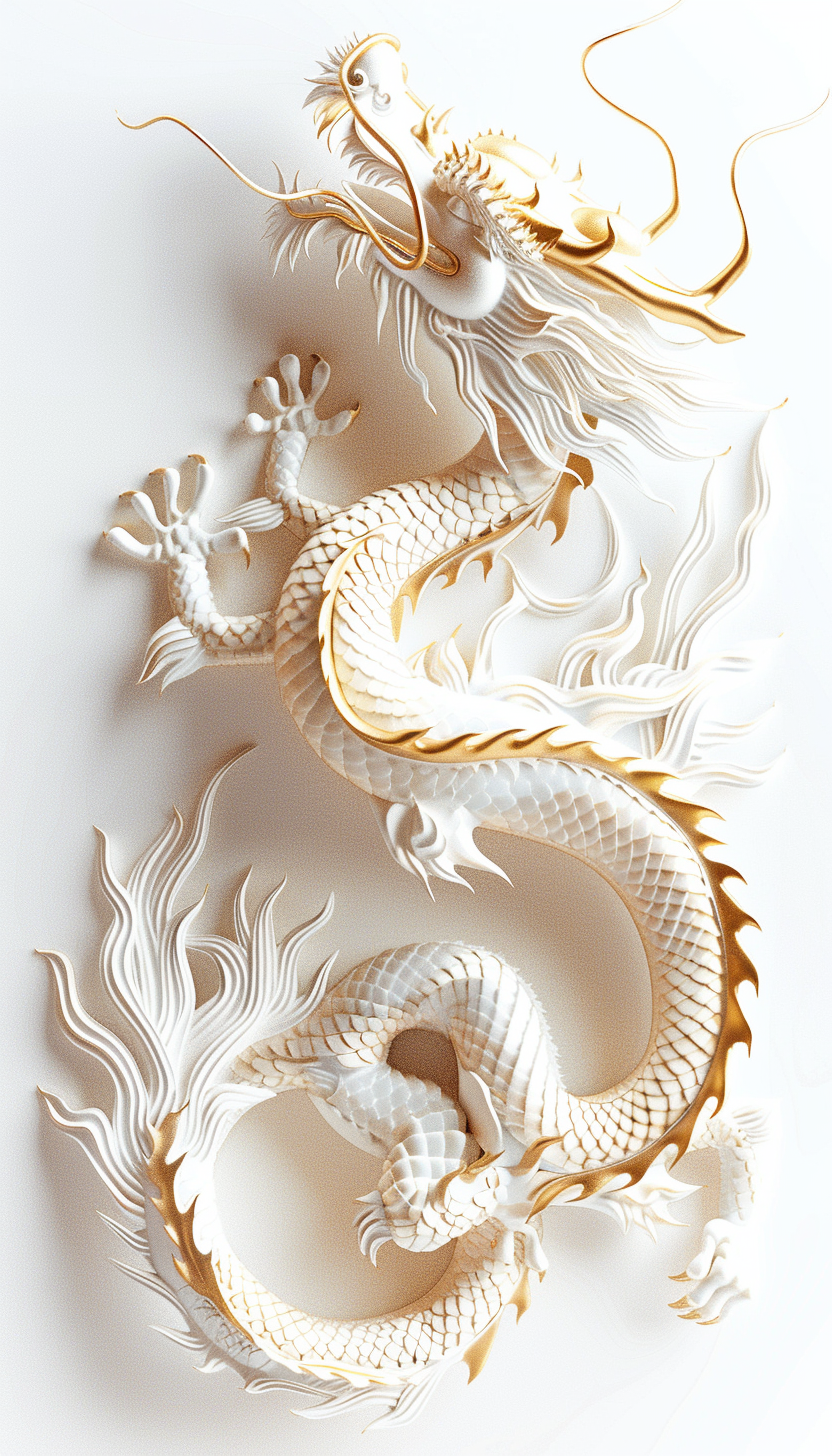精美3D龙形象设计高端中国风宣传物料