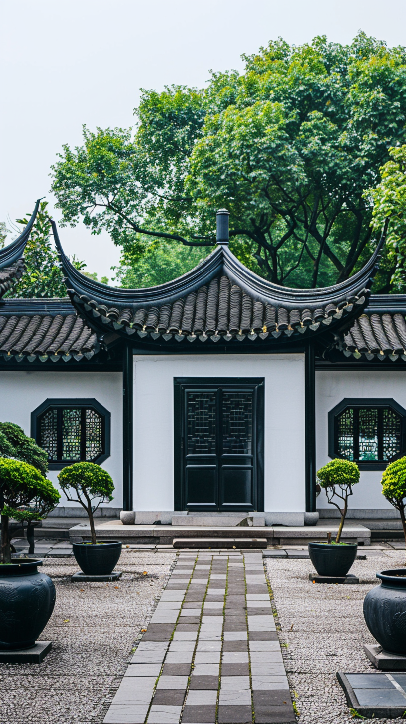典雅古建筑中国风之美宣传物料