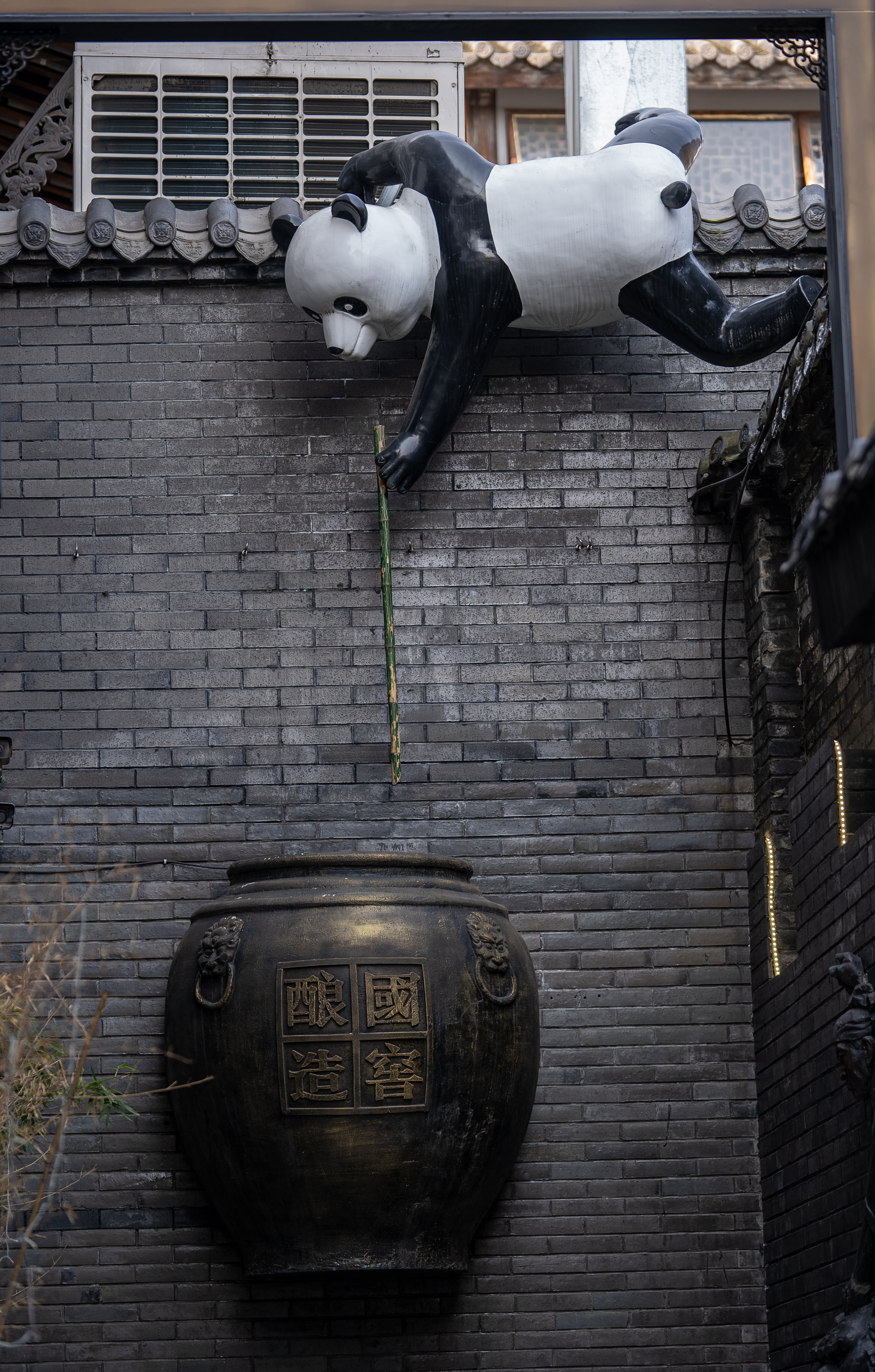 熊猫造型装饰突显中国风古韵之美