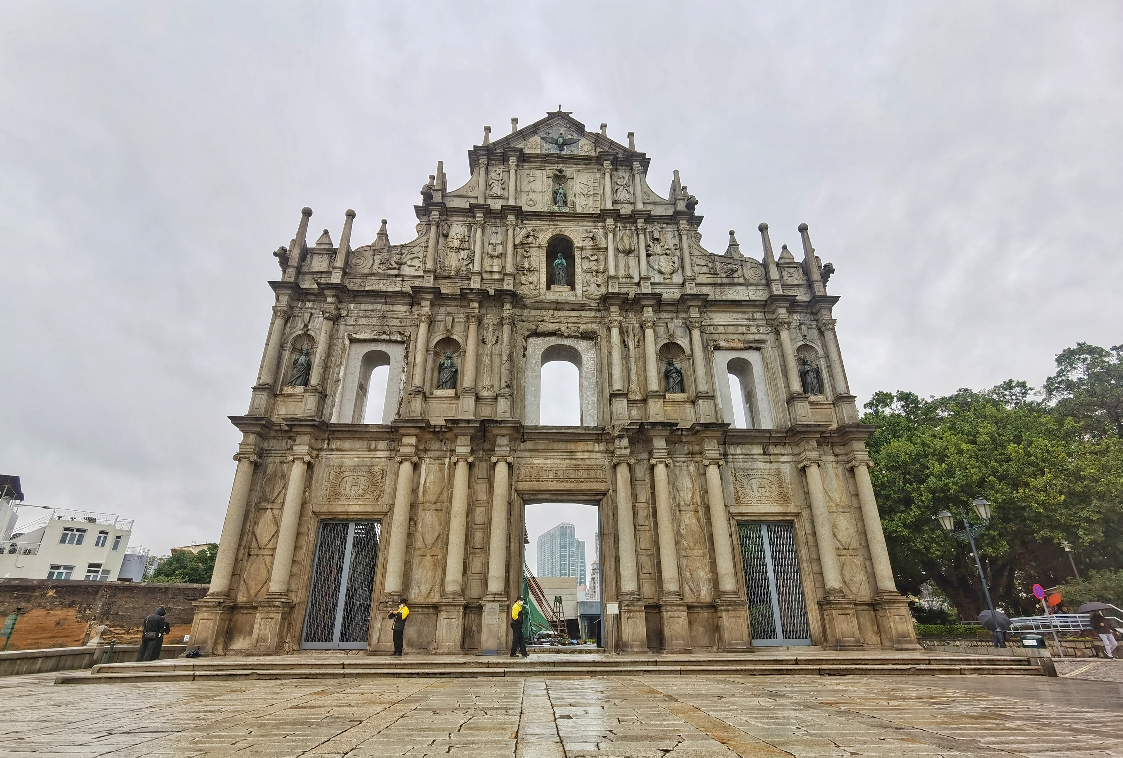 澳门经典地标古建筑 大三巴牌坊的独特魅力