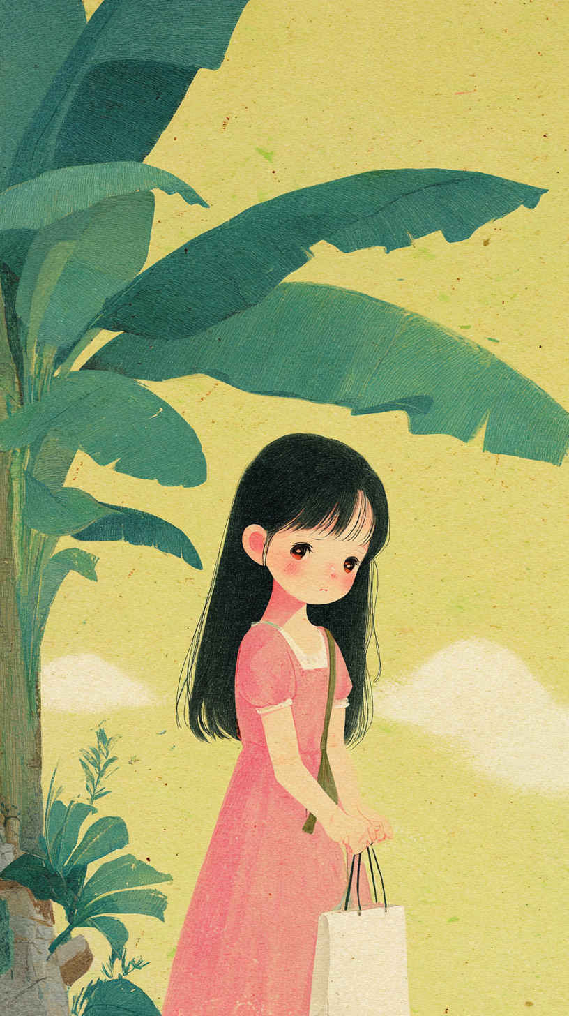 美少女手绘插画