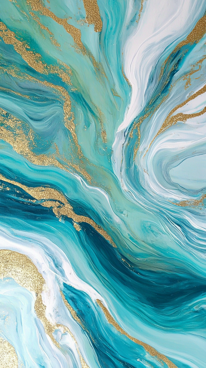 蓝色大理石肌理背景