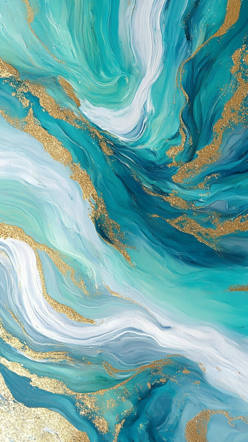 蓝色大理石肌理背景