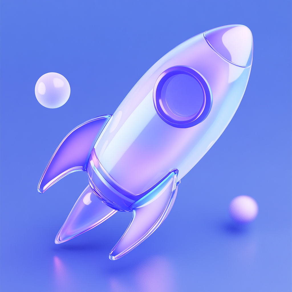 3D炫酷火箭模型