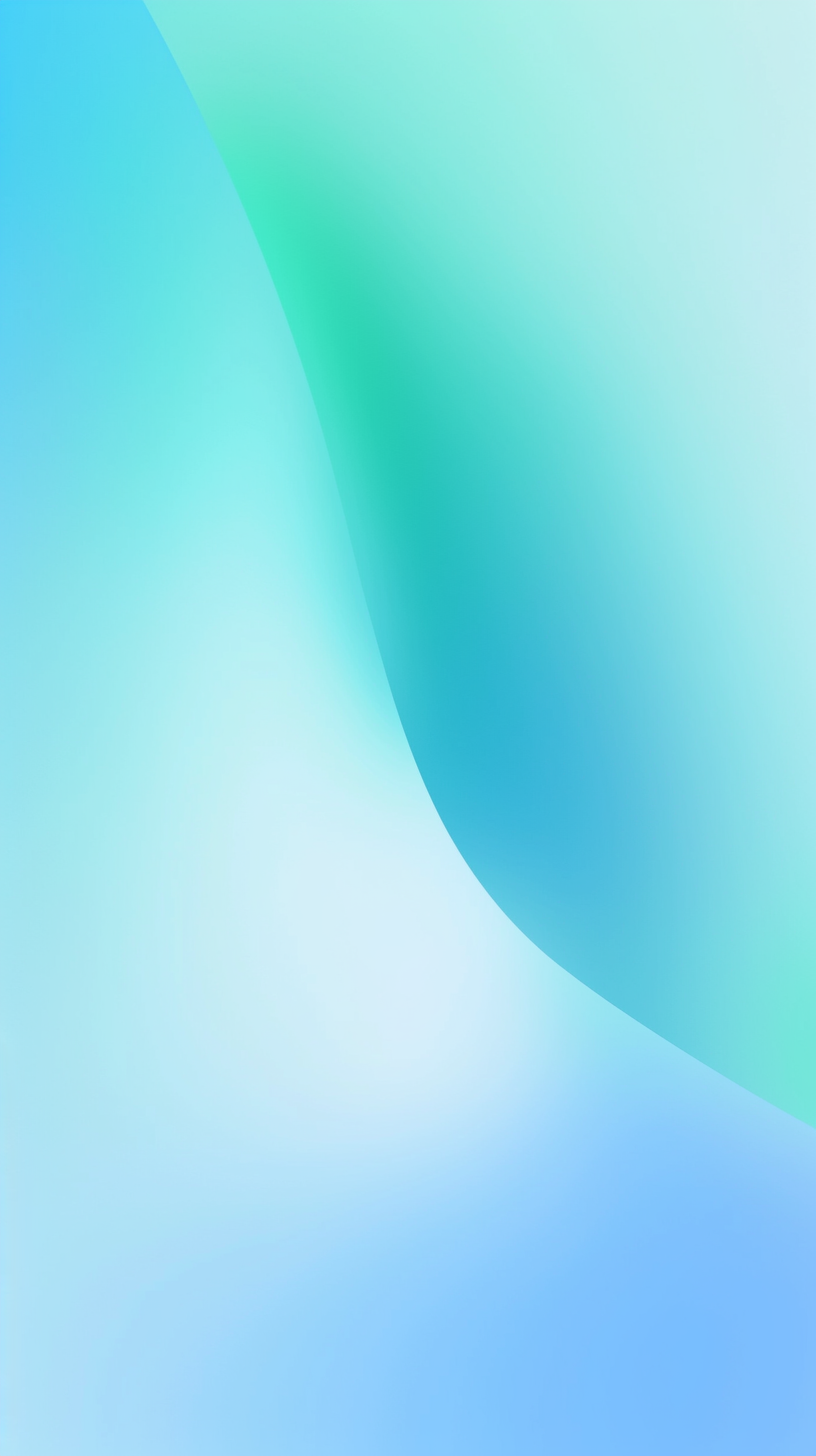 蓝绿色系清透渐变背景