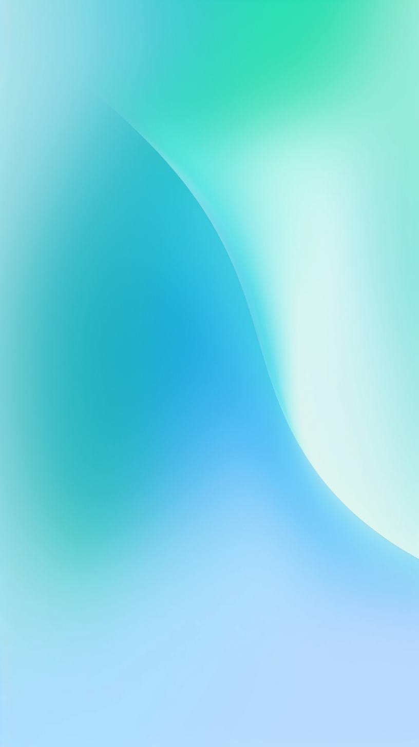蓝绿色系清透渐变背景
