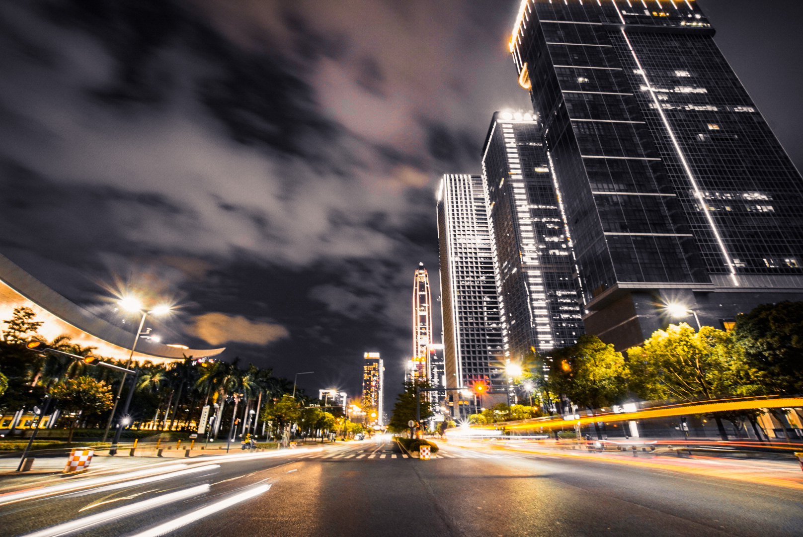 繁华都市夜景城市魅力的电脑壁纸