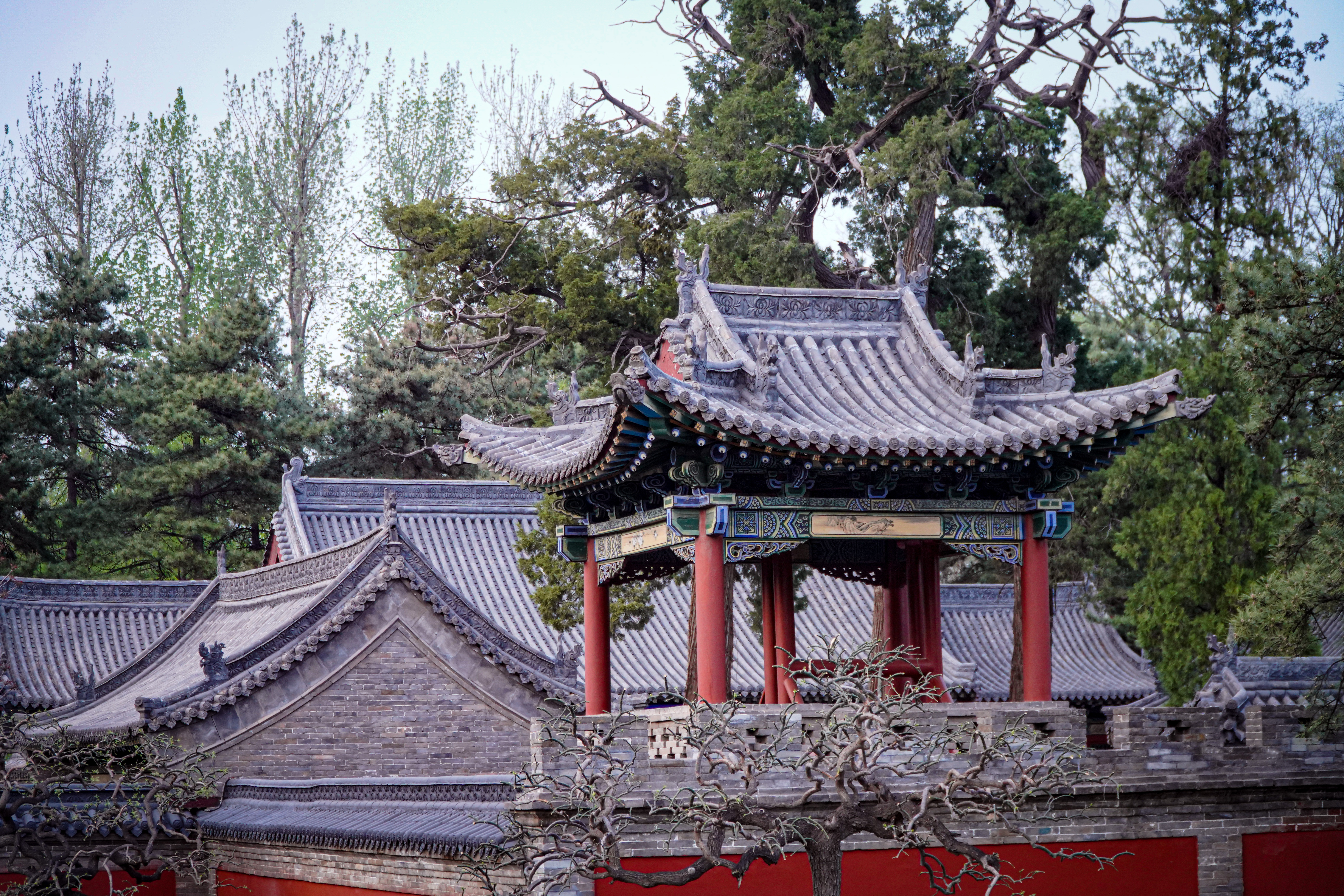 古色古香的古建筑中式传统韵味