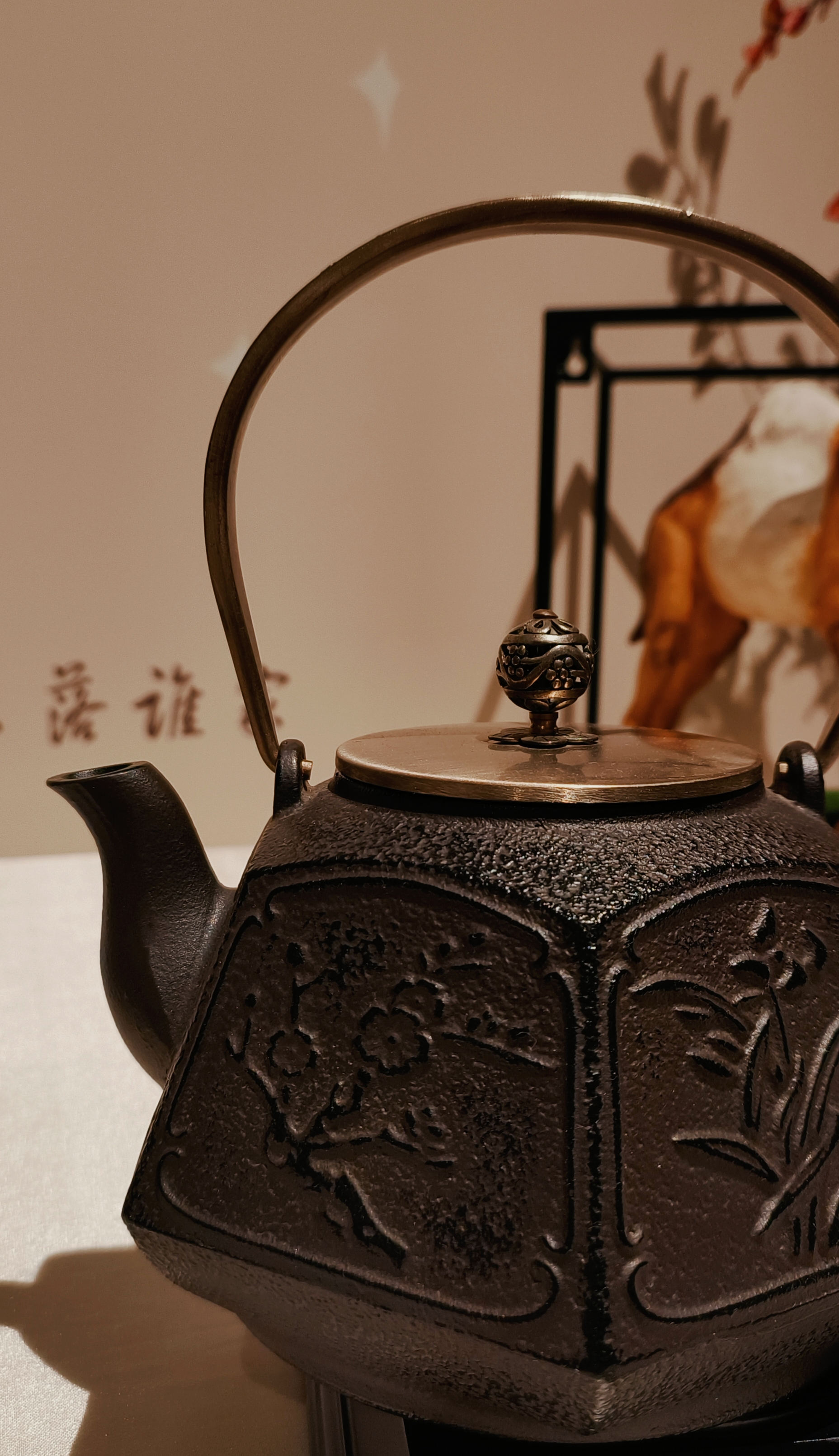 精美铸铁茶壶中式风格传统韵味