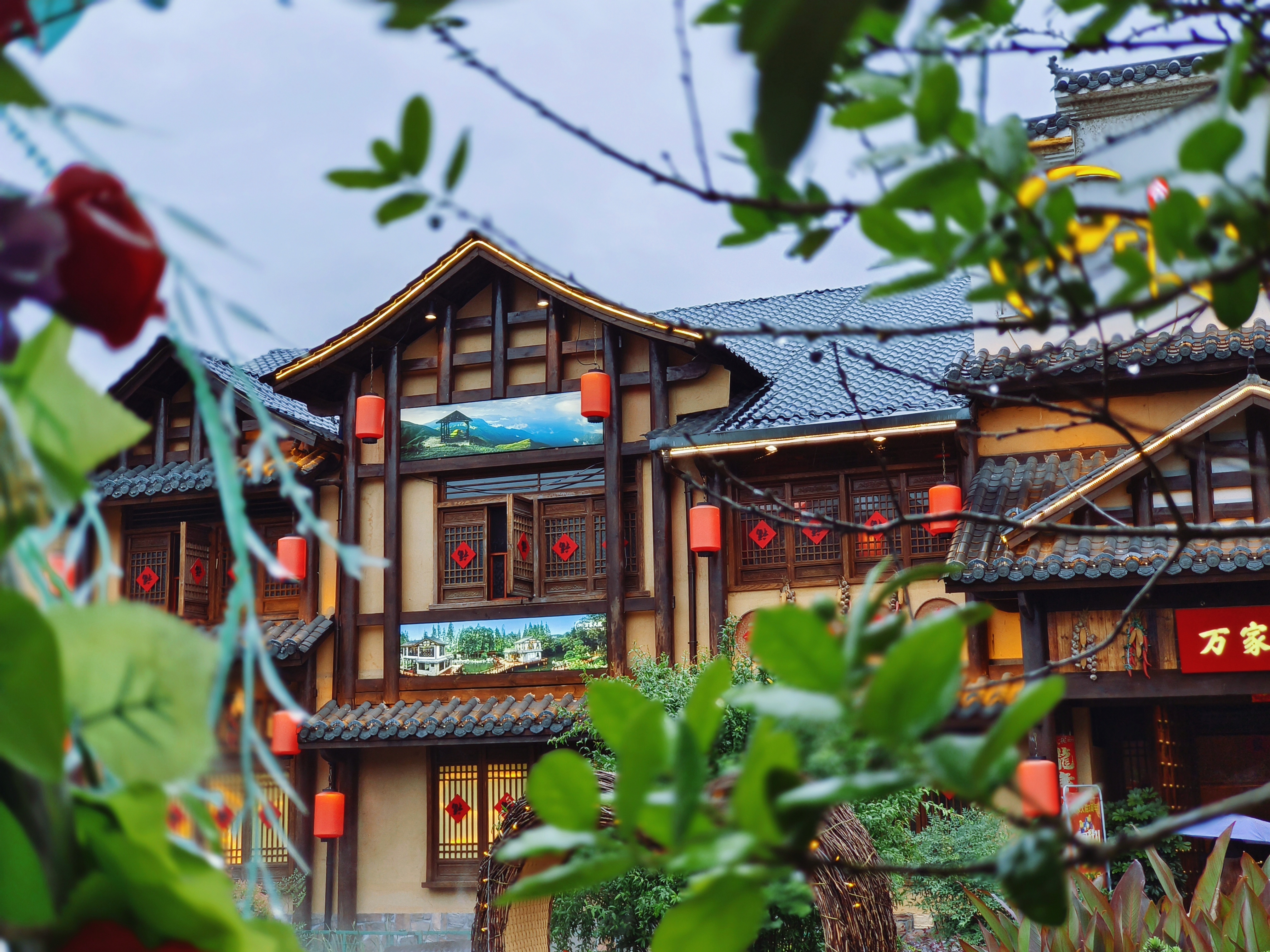 古色古香的中式古建筑传统韵味
