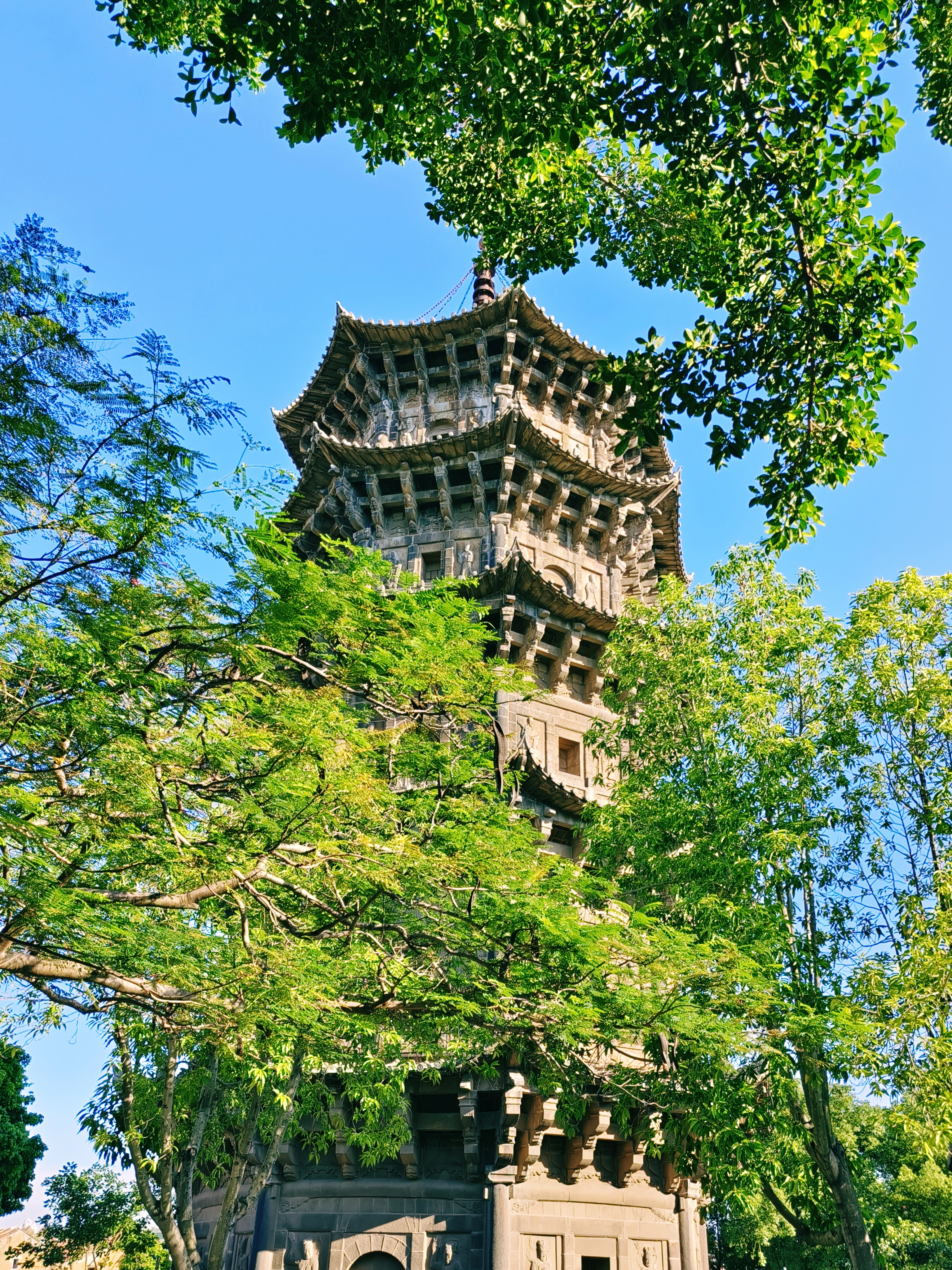 古色古香的古建筑赏历史韵味的文物塔