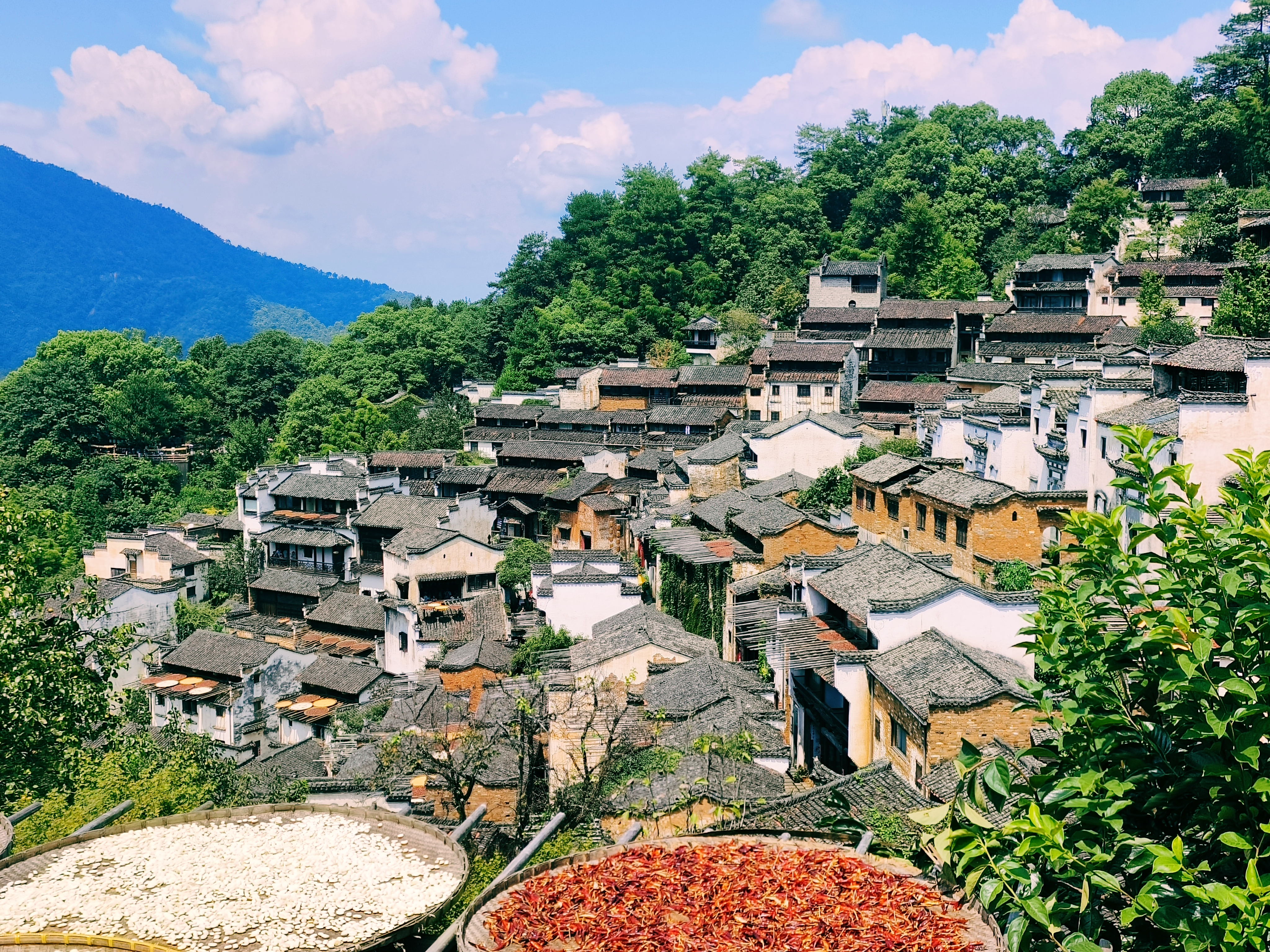乡村古建筑风景美特色风貌其中