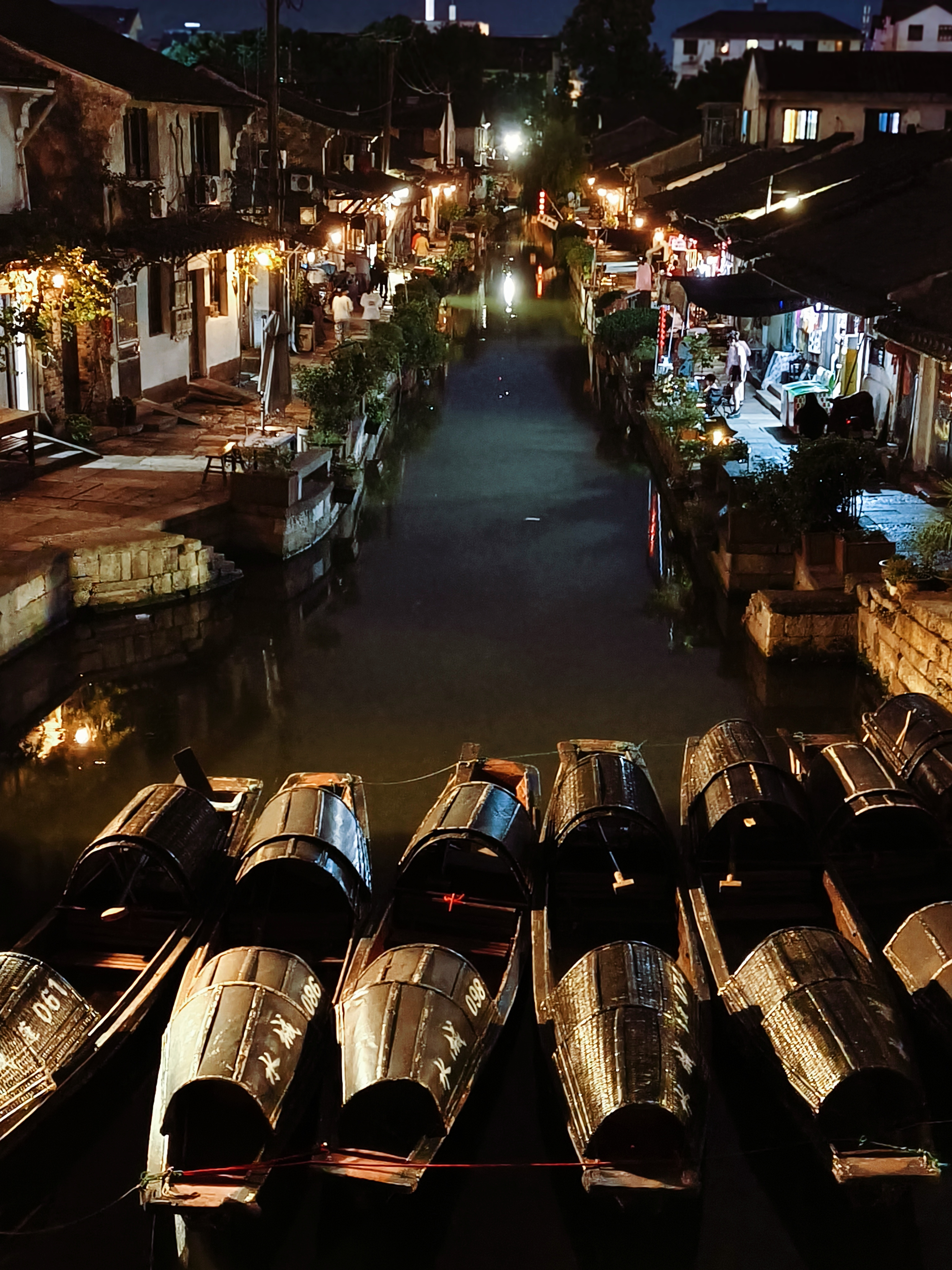 古色古香水乡夜景唯美江南风光壁纸